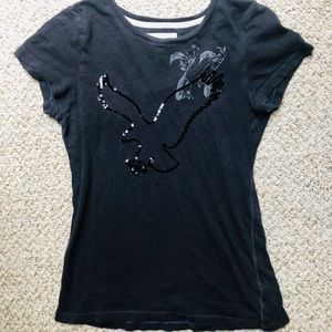 American Eagle Sequined Shirt